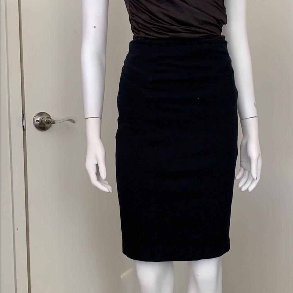 Black Zip Skirt Sz 2